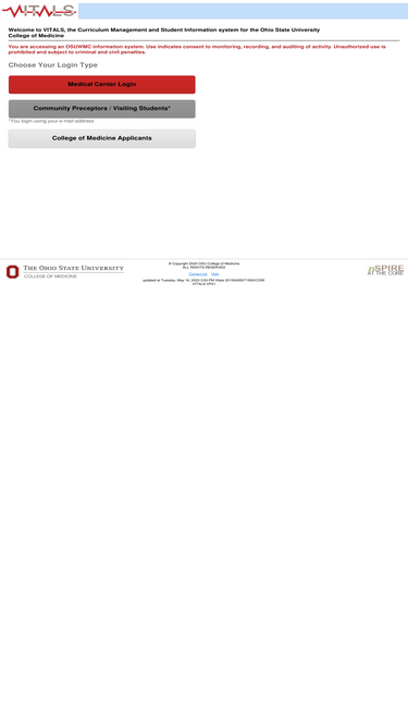vitals.osumc.edu