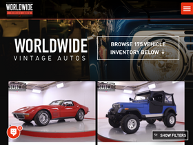 'worldwidevintageautos.com' screenshot
