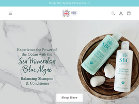 'sbcskincare.co.uk' screenshot