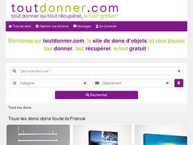 'toutdonner.com' screenshot