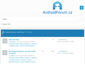 'androidforum.cz' screenshot