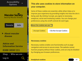 'macularsociety.org' screenshot