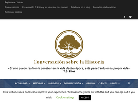 'conversacionsobrehistoria.info' screenshot