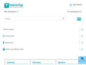 'hekimtap.az' screenshot