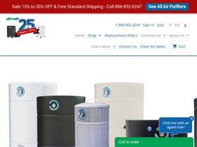allerair.com homepage screenshot