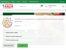 'kalia.si' screenshot