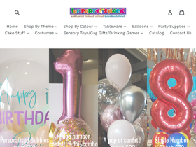 thepartyshack.com.au homepage screenshot