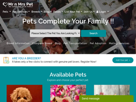 'mrnmrspet.com' screenshot