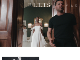 ellisbridals.co.uk homepage screenshot