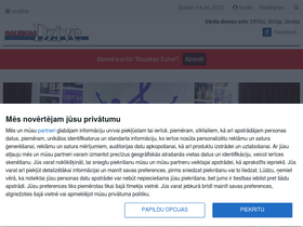 'bauskasdzive.lv' screenshot