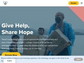 'convoyofhope.org' screenshot