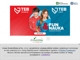 'dlaucznia.info' screenshot