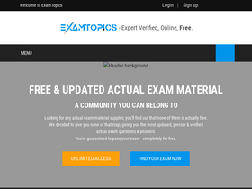 'examtopics.com' screenshot