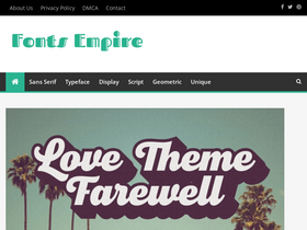 'fontsempire.com' screenshot