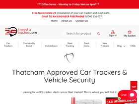 ineedatracker.com homepage screenshot