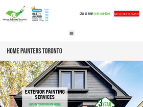 'homepainterstoronto.com' screenshot