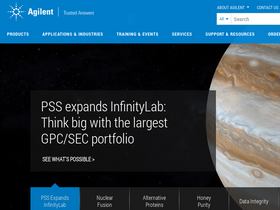 'agilent.com' screenshot