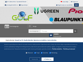 'velteh.rs' screenshot