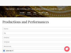 'operabase.com' screenshot