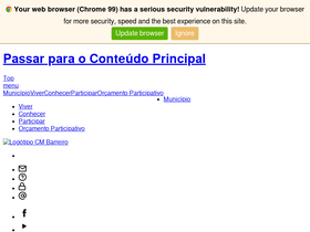 'cm-barreiro.pt' screenshot