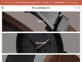 'slidebelts.com' screenshot