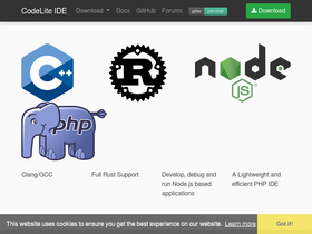 'codelite.org' screenshot