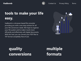 'hadbomb.com' screenshot