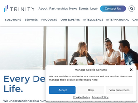 'trinitylifesciences.com' screenshot