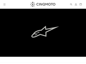 cinqmoto.com homepage screenshot