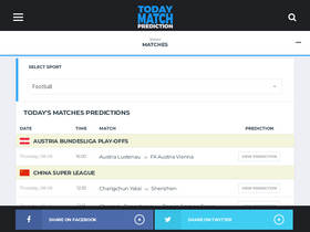 'todaymatchprediction.com' screenshot