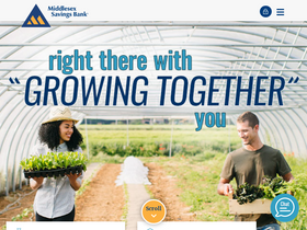 'middlesexbank.com' screenshot