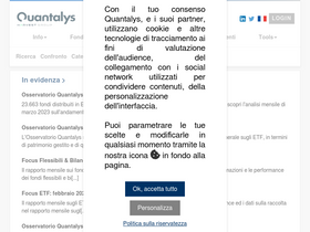 'quantalys.it' screenshot