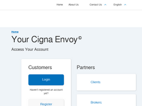 'cignaenvoy.com' screenshot