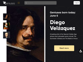 'geniuses.club' screenshot