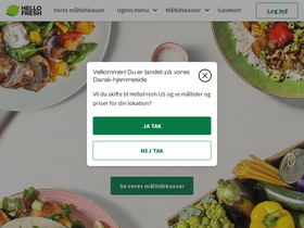 'hellofresh.dk' screenshot