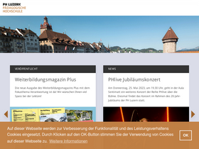 'phlu.ch' screenshot