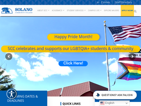 'solano.edu' screenshot