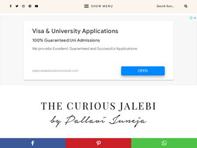 'thecuriousjalebi.com' screenshot