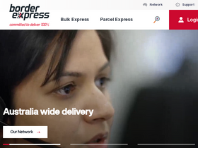 'borderexpress.com.au' screenshot