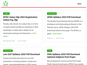 'study.com.pk' screenshot