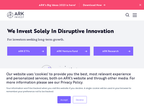 'ark-invest.com' screenshot
