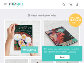 'mixam.co.uk' screenshot
