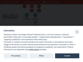 'chiesadimilano.it' screenshot