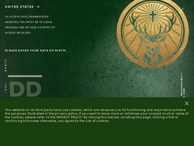 'jagermeister.com' screenshot