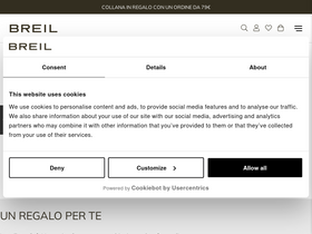 'breil.com' screenshot