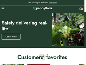 'peppyflora.com' screenshot