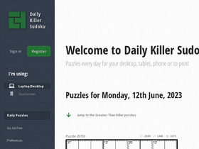 Daily Killer Sudoku