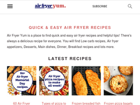 'airfryeryum.com' screenshot