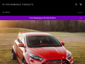 Tbperformanceproducts homepage screenshot