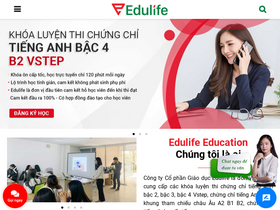 'edulife.com.vn' screenshot